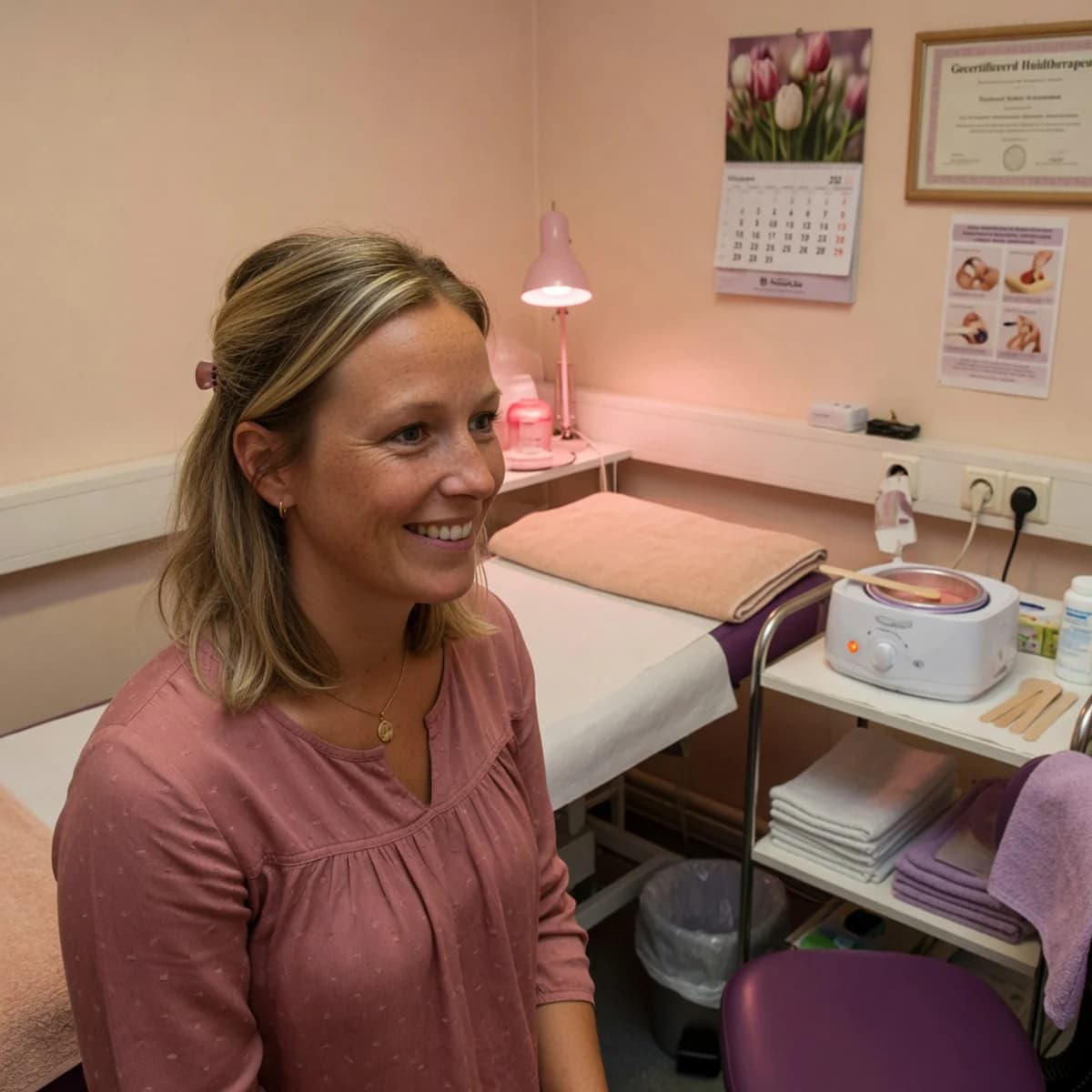 Portret van waxspecialiste Bianca Koopman in haar salon