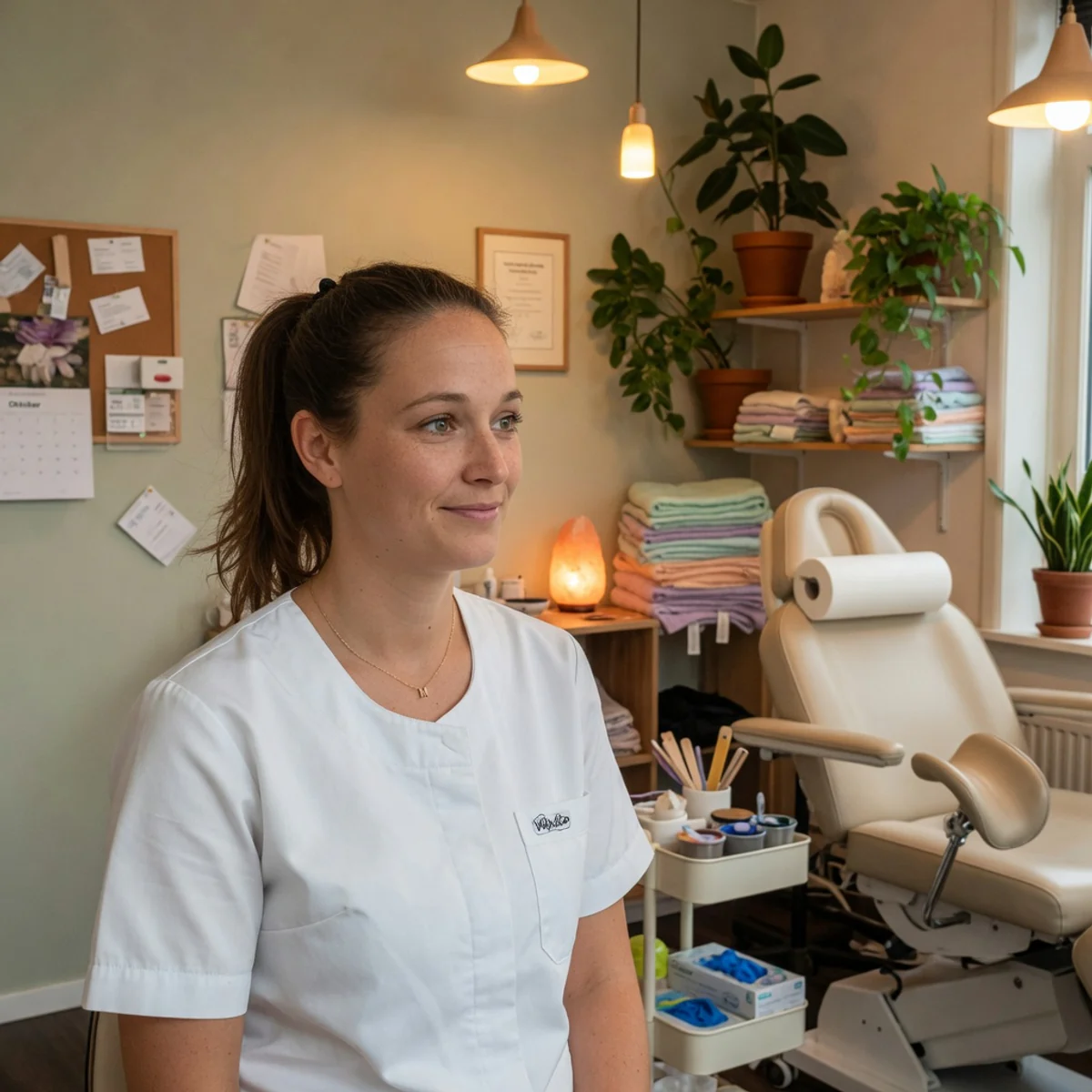Portret van waxspecialiste Sophie Langendijk in haar salon
